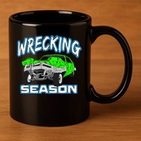 Wrecking Season Demolition Derby 11oz C Handle Ceramic Mug