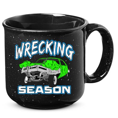 Wrecking Season Demolition Derby 15oz Campfire Ceramic Mug
