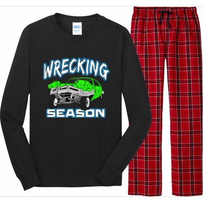 Wrecking Season Demolition Derby Long Sleeve Pajama Set