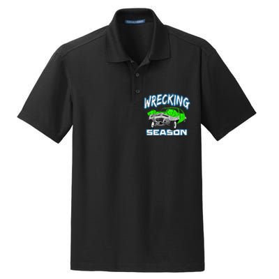 Wrecking Season Demolition Derby Dry Zone Grid Polo