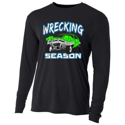 Wrecking Season Demolition Derby Cooling Performance Long Sleeve Crew