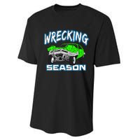 Wrecking Season Demolition Derby Performance Sprint T-Shirt