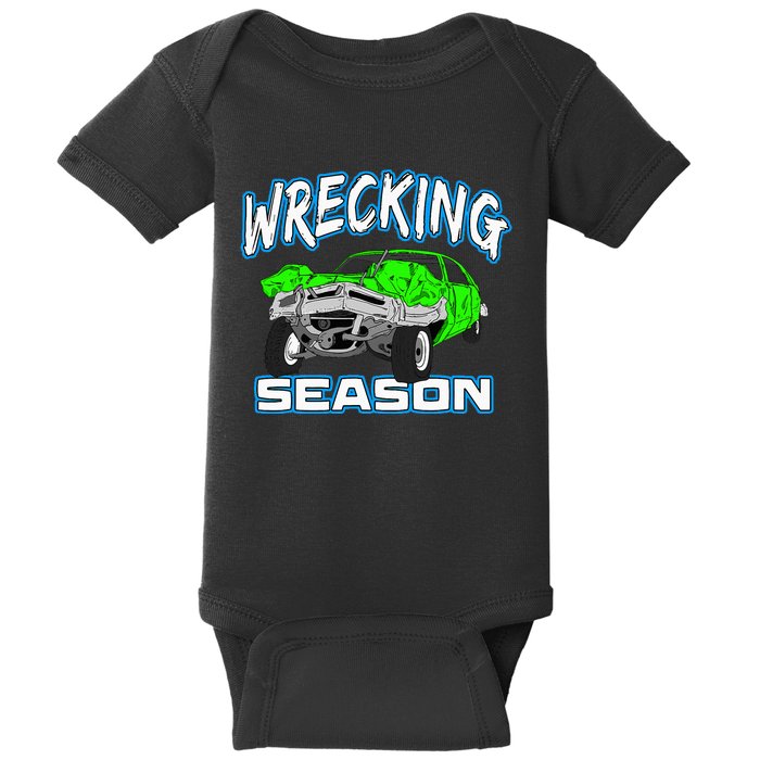 Wrecking Season Demolition Derby Baby Bodysuit