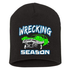 Wrecking Season Demolition Derby Short Acrylic Beanie