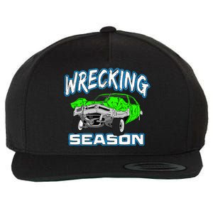 Wrecking Season Demolition Derby Wool Snapback Cap