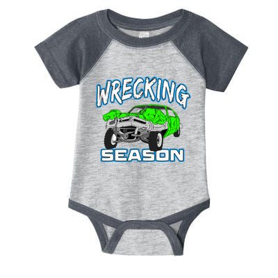 Wrecking Season Demolition Derby Infant Baby Jersey Bodysuit