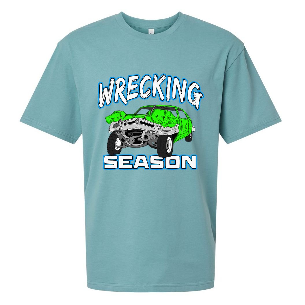 Wrecking Season Demolition Derby Sueded Cloud Jersey T-Shirt