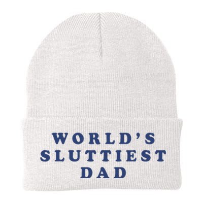 WorldS Sluttiest Dad Knit Cap Winter Beanie