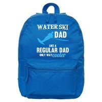 Water Ski Dad Like A Regular Dad Beach Athletes Water Skiing Gift 16 in Basic Backpack