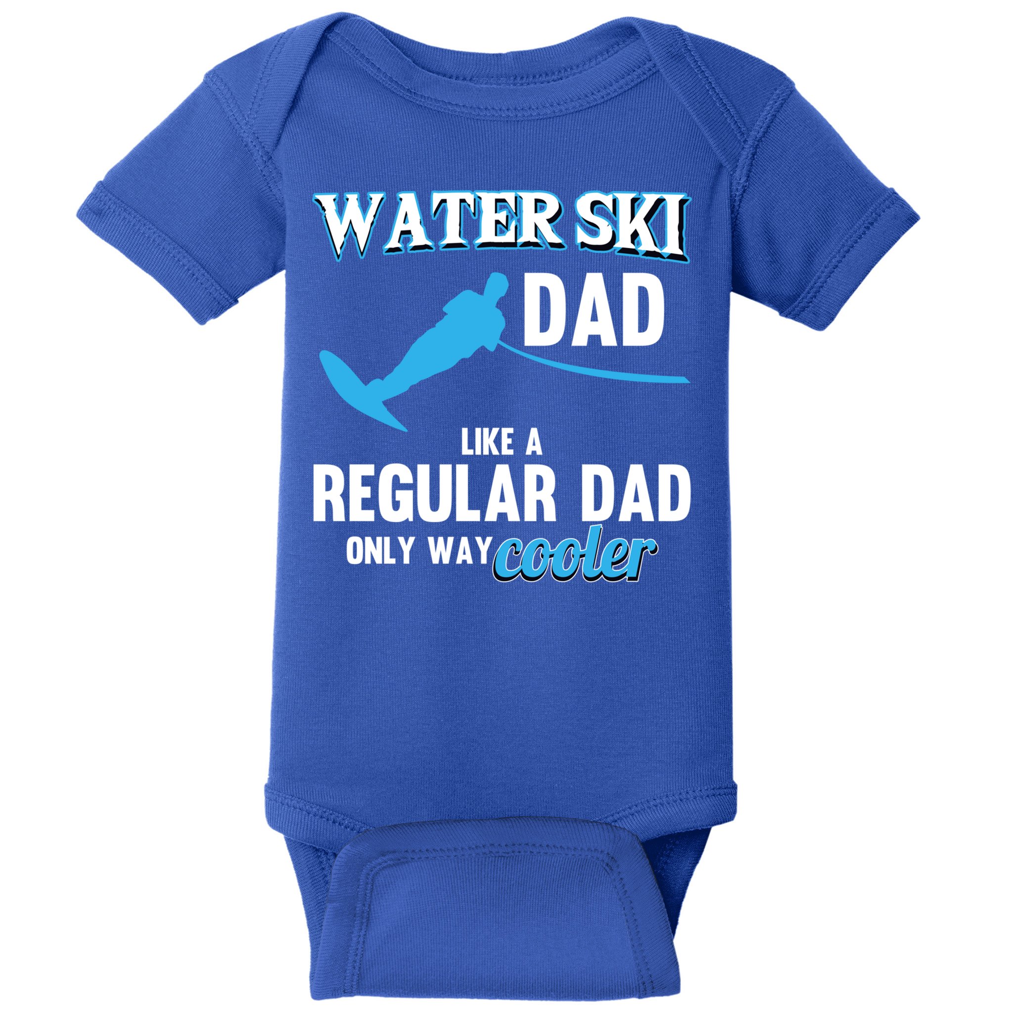 Water Ski Dad Like A Regular Dad Beach Athletes Water Skiing Gift Baby Bodysuit