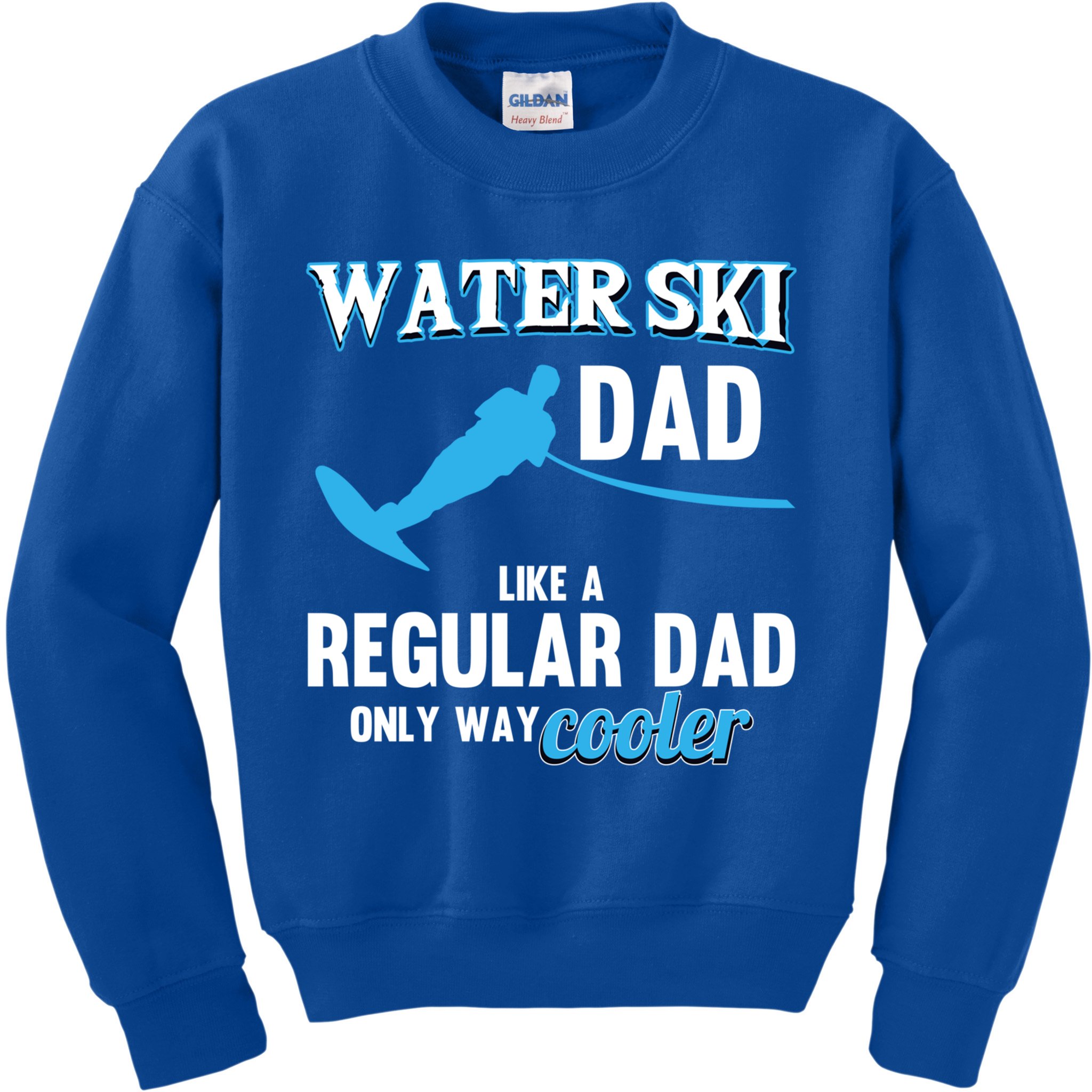 Water Ski Dad Like A Regular Dad Beach Athletes Water Skiing Gift Kids Sweatshirt