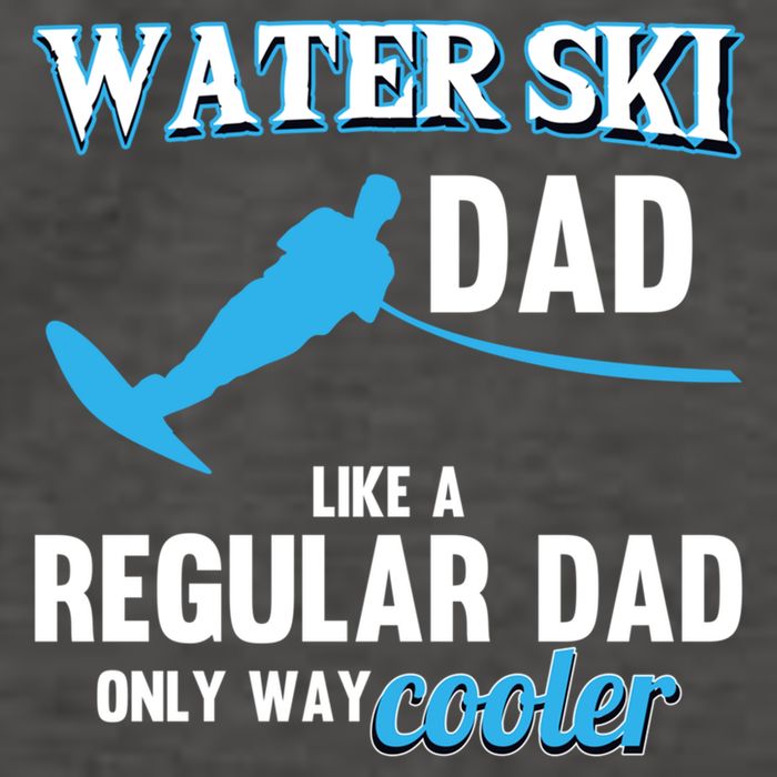 Water Ski Dad Like A Regular Dad Beach Athletes Water Skiing Gift Vector Backpack