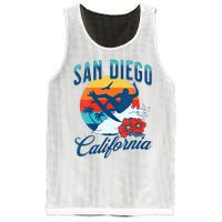 Womens San Diego California Beach Surf Summer Vacation Vintage Mesh Reversible Basketball Jersey Tank