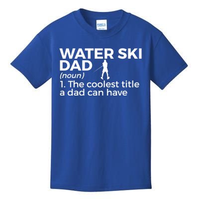 Water Ski Dad Definition Funny Waterskiing Gift Kids T-Shirt