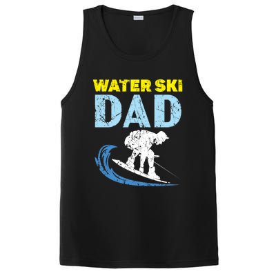 Water Ski Dad Water Skiing Best Daddy Ever Fathers Day Gift PosiCharge Competitor Tank