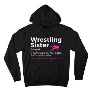 Wrestling Sister Definition My BrotherS Greatest Fan Hoodie