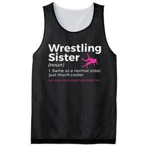 Wrestling Sister Definition My BrotherS Greatest Fan Mesh Reversible Basketball Jersey Tank