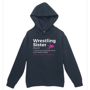 Wrestling Sister Definition My BrotherS Greatest Fan Urban Pullover Hoodie