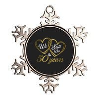 We Still Do 50 Years 50th Wedding Anniversary Metallic Star Ornament