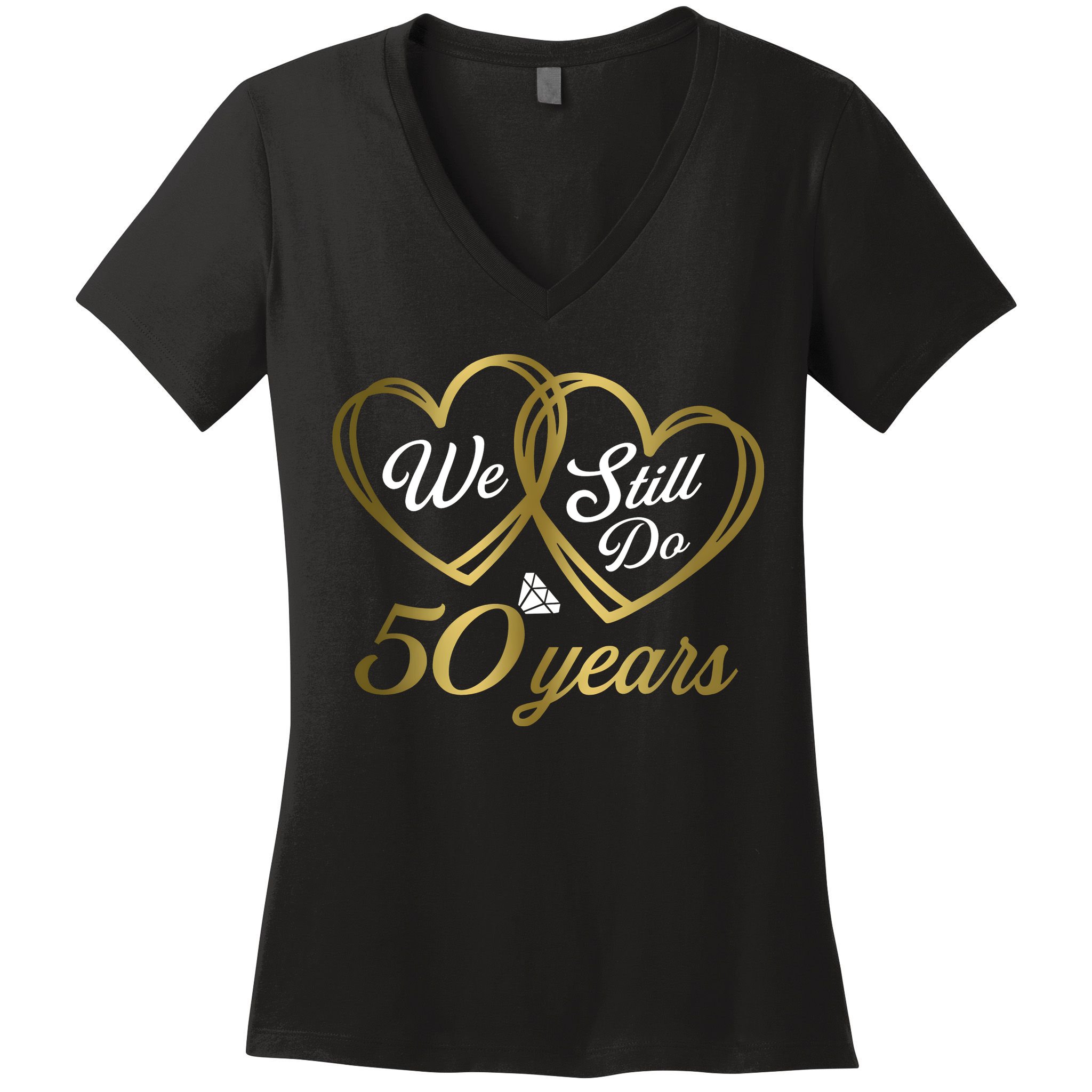 We Still Do 50 Years 50th Wedding Anniversary Women's V-Neck T-Shirt
