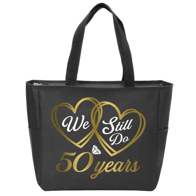 We Still Do 50 Years 50th Wedding Anniversary Zip Tote Bag