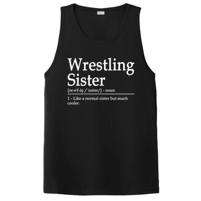 Wrestling Sister Definition Wrestle Sister Wrestling Great Gift PosiCharge Competitor Tank