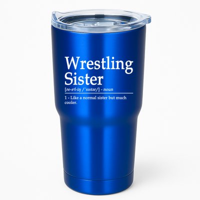 Wrestling Sister Definition Wrestle Sister Wrestling Great Gift Tumbler