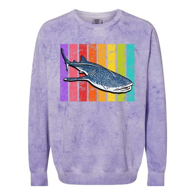 Whale Shark Diver Shark Colorblast Crewneck Sweatshirt