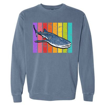 Whale Shark Diver Shark Garment-Dyed Sweatshirt