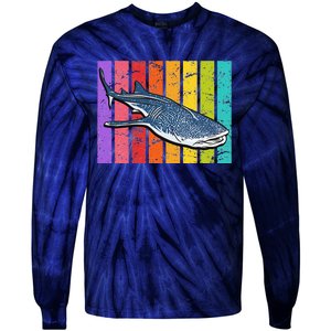 Whale Shark Diver Shark Tie-Dye Long Sleeve Shirt