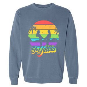 We Still Do 5 Years Gift Lesbian Wedding Anniversary Gift Garment-Dyed Sweatshirt