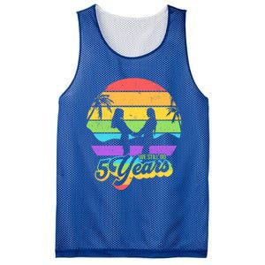 We Still Do 5 Years Gift Lesbian Wedding Anniversary Gift Mesh Reversible Basketball Jersey Tank