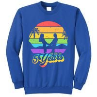 We Still Do 5 Years Gift Lesbian Wedding Anniversary Gift Tall Sweatshirt