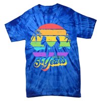 We Still Do 5 Years Gift Lesbian Wedding Anniversary Gift Tie-Dye T-Shirt