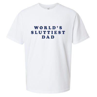 World's Sluttiest Dad Sueded Cloud Jersey T-Shirt