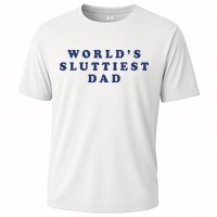 World's Sluttiest Dad Cooling Performance Crew T-Shirt