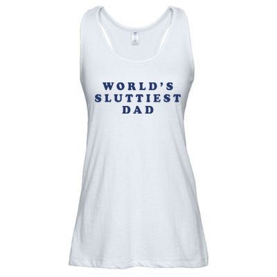 World's Sluttiest Dad Ladies Essential Flowy Tank