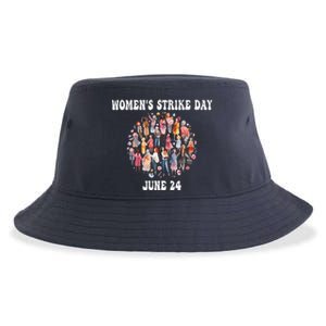 Women Strike Day June 24th Equality Feminist Sustainable Bucket Hat