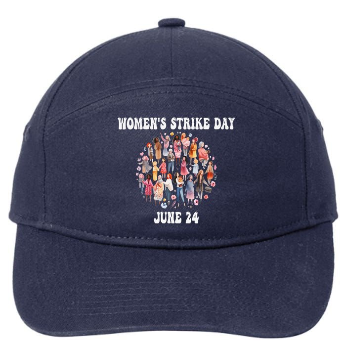 Women Strike Day June 24th Equality Feminist 7-Panel Snapback Hat