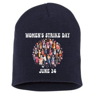 Women Strike Day June 24th Equality Feminist Short Acrylic Beanie