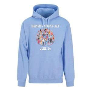 Women Strike Day June 24th Equality Feminist Unisex Surf Hoodie