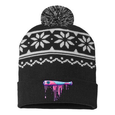 With Sprinkles Drip USA-Made Snowflake Beanie