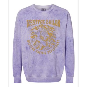 Westpac Sailor Dragon For Western Pacific Deployment Colorblast Crewneck Sweatshirt