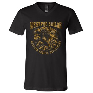 Westpac Sailor Dragon For Western Pacific Deployment V-Neck T-Shirt