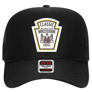 Worcestershire Sauce Diy Halloween Costume Condiment High Crown Mesh Back Trucker Hat