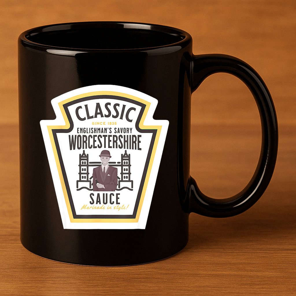 Worcestershire Sauce Diy Halloween Costume Condiment 11oz C Handle Ceramic Mug