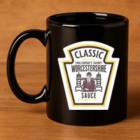 Worcestershire Sauce Diy Halloween Costume Condiment 11oz C Handle Ceramic Mug