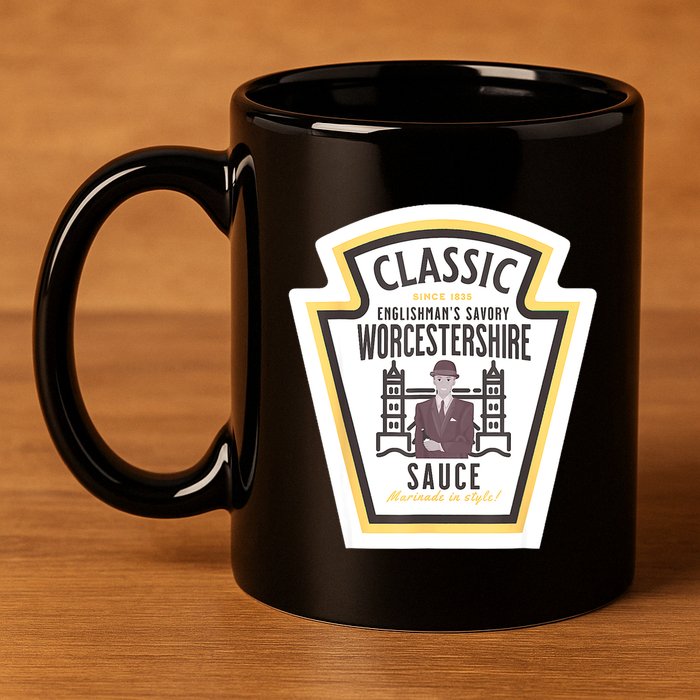 Worcestershire Sauce Diy Halloween Costume Condiment 11oz C Handle Ceramic Mug