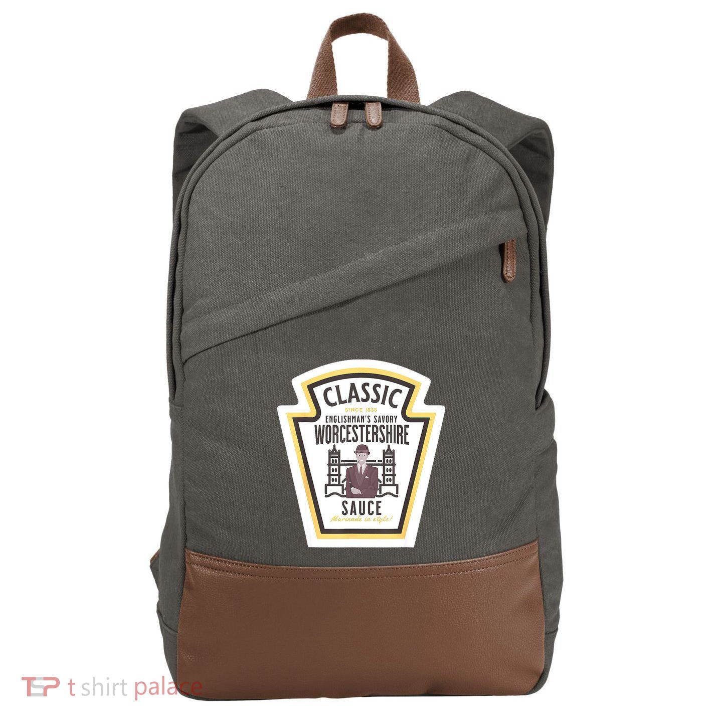 Worcestershire Sauce Diy Halloween Costume Condiment Cotton Canvas Backpack