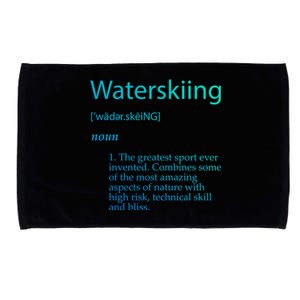 Water Skiing Definition Waterskiing Accessories Gift Great Gift Microfiber Hand Towel